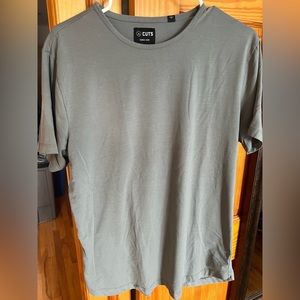 AO Curve Hem Tee - Sage